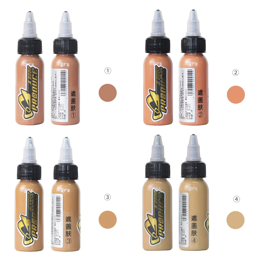 30ML Professional Tattoo Skin Covering Ink 4 Color