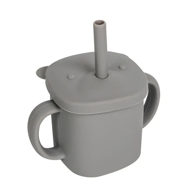 Modabebe Baby Feeding Cups Cute Animal Silicone Straw