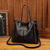 Large Capacity Handbags Women Soft Leather Shoulder Crossbody
