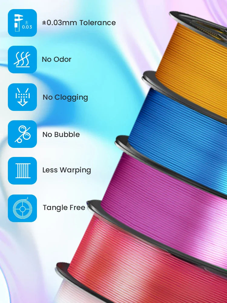 2KG PLA SILK Filament 1.75mm PLA Plus SILK