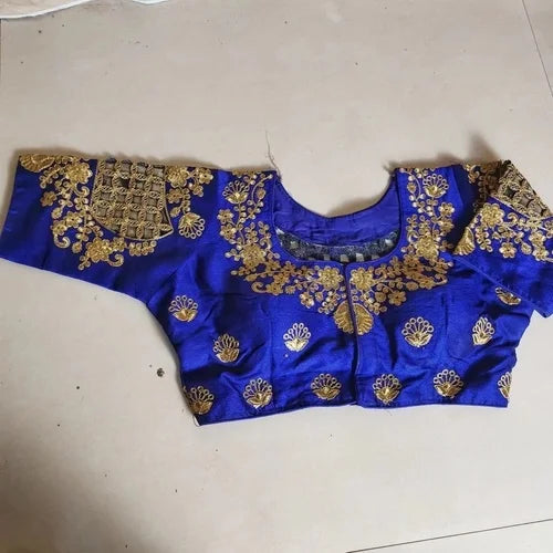 India Sari Shirt Sewn Choli Womens Top Belly