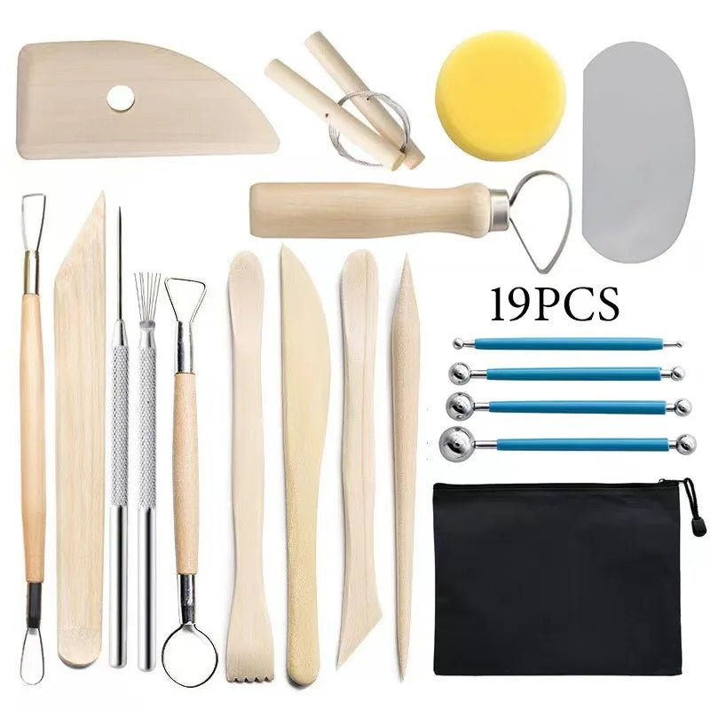 Pottery Clay Sculpting Tools Kit 8-61 Pcs/Set, Ceramic