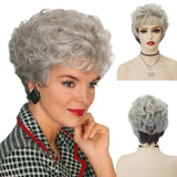 GNIMEGIL Synthetic Short Pixie Cut Wig Women Natural