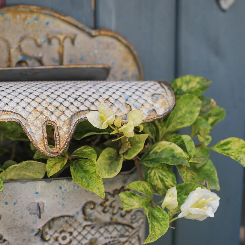 Garden Outdoor Wall Mounted Mailbox Metal Material Retro
