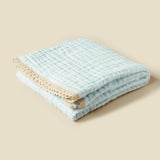 Layers Bamboo Cotton Baby Receiving Blanket Infant Kids