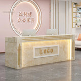 Modern Cash Register Clothing Store Counter Reception Desks