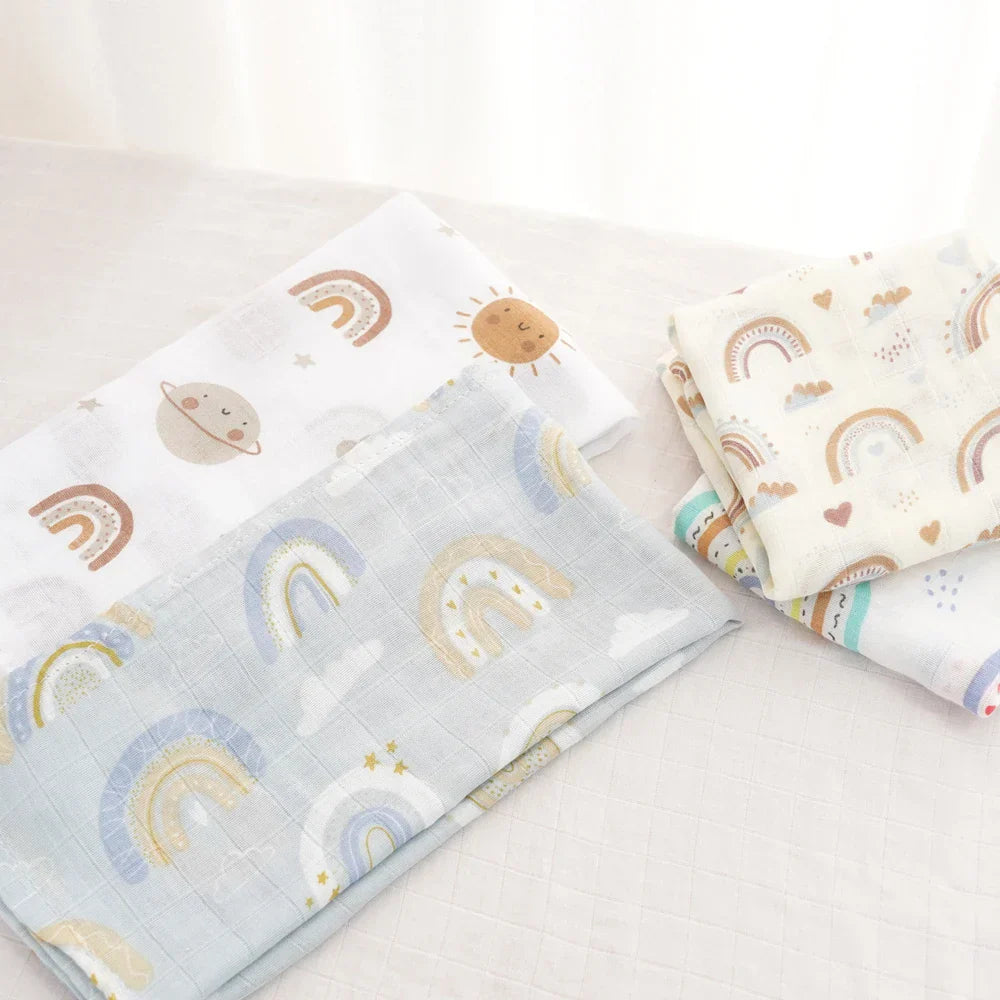 Bamboo Cotton Burp Cloth 60x60cm Soft Baby Drool