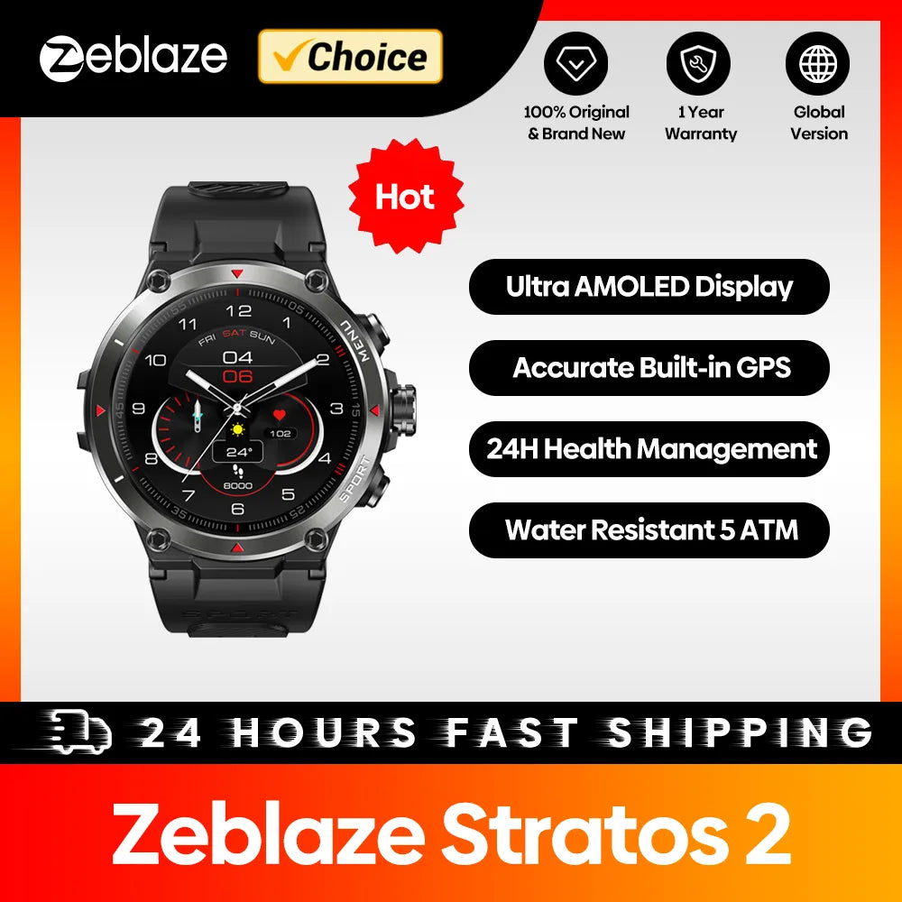 [The New 2022] Zeblaze Stratos 2 GPS Smart