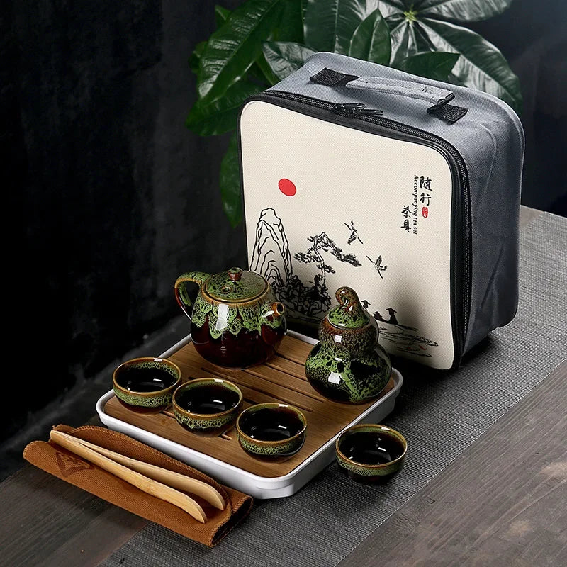Creative Portable Travel Tea Set With Tea Bag