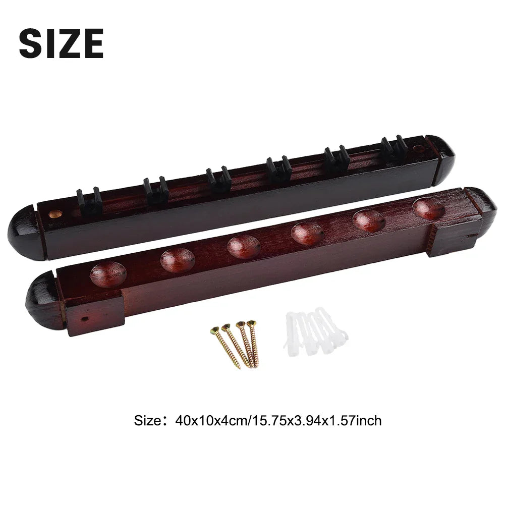 6pcs Billiard Cue Holder Wall Hanging Fishing Rod