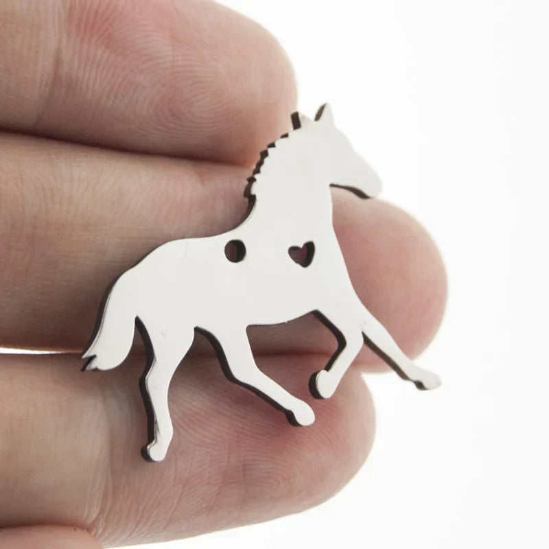 10pcs I Love My Cat Dog Animals Stainless