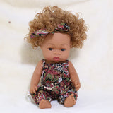 35cm Newborn Reborn African Doll Baby Simulation Soft