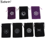 1PC Velvet Tarot Oracle Cards Storage Bag Drawstring Pouch