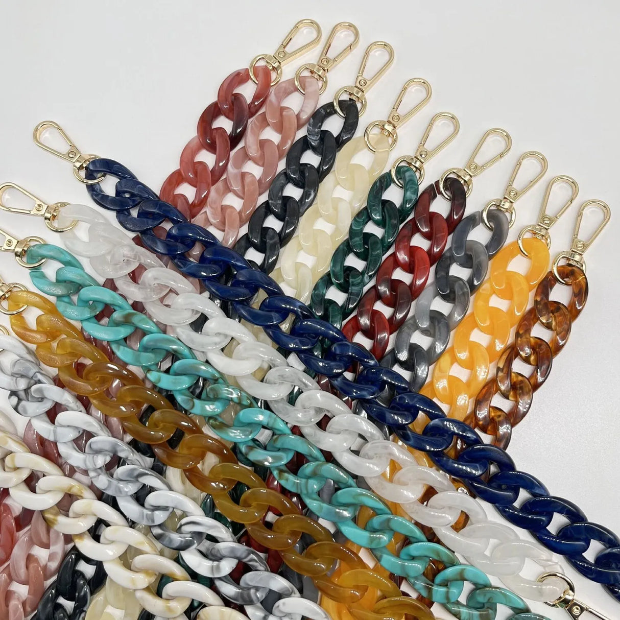 Multicolored Acrylic Bag Chain Bracelet Shoulder Chain Resin