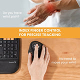 ProtoArc EM03 Wireless Bluetooth Trackball Mouse Rechargeable Ergonomic
