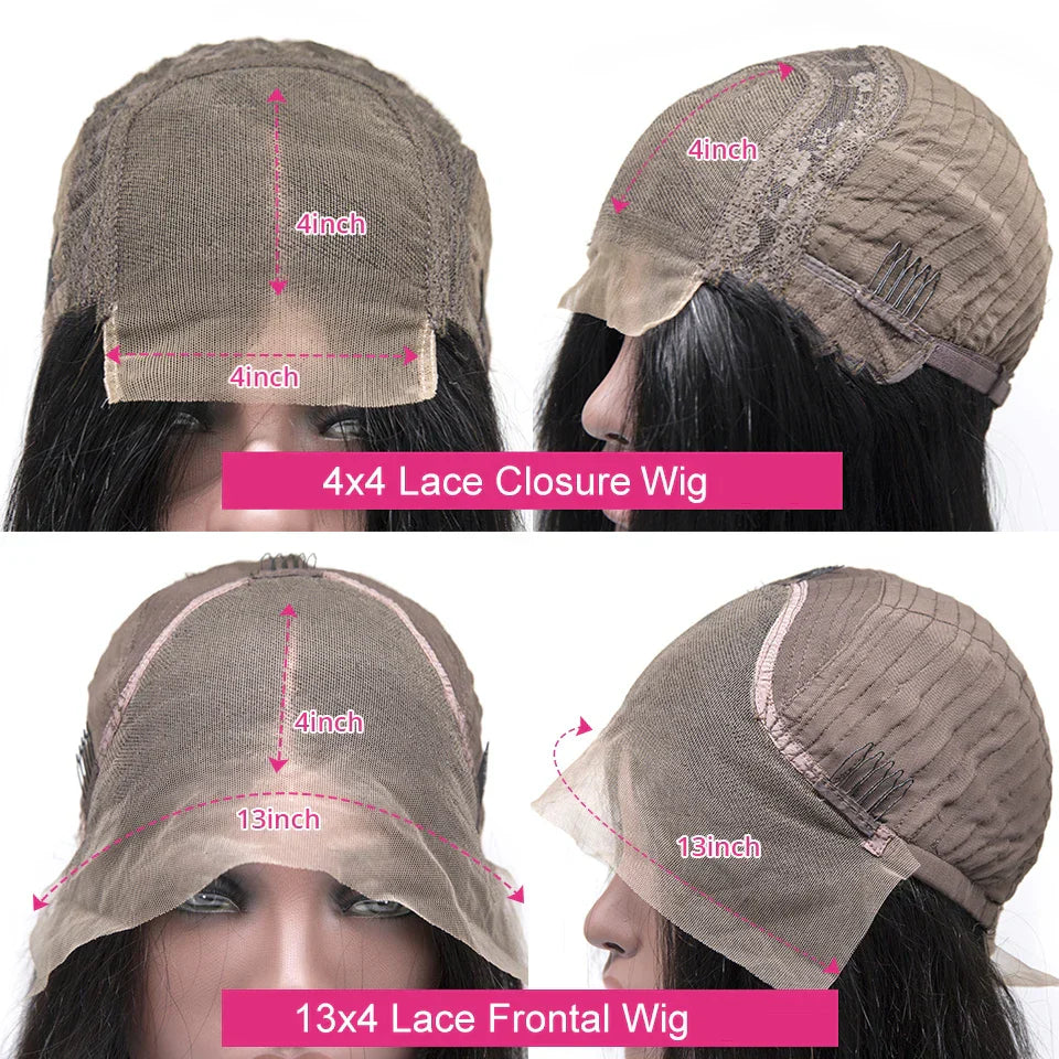 Brazilian Body Wave Frontal Wigs Short 13x4 Lace