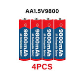 New AA rechargeable battery 9800mah/8800mah 1.5V New Alkaline