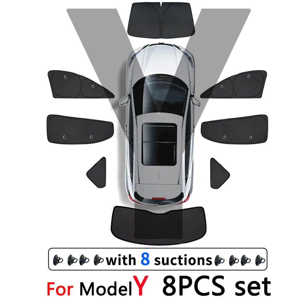 Car Side Window Sunshade Front Rear Windshield Privacy