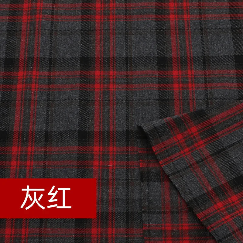 Yarn Dyed Soft Thickening Grinding Wool Plaid Fabric