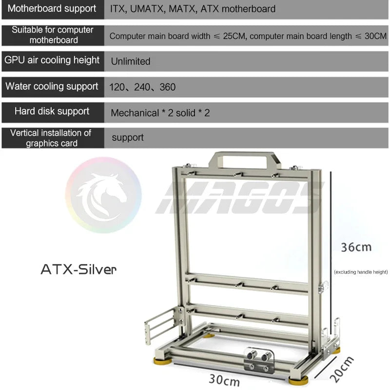 MOD Gamer Cabinet,DIY ITX MATX ATX PC Case