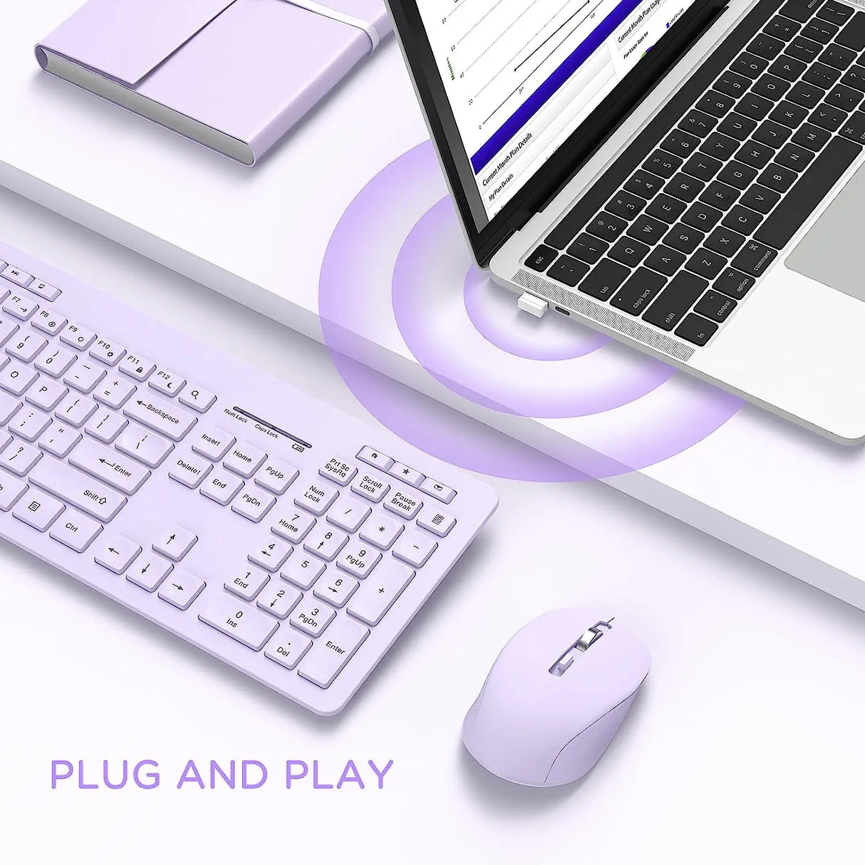 Seenda Wireless Keyboard and Mouse Combo for Windows
