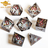 Mini Planet New Design Liquid Core Dice Set