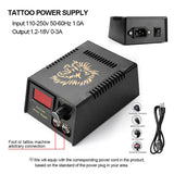 Professional Tattoo Machine Kit Tattoo Power Supply Rotary