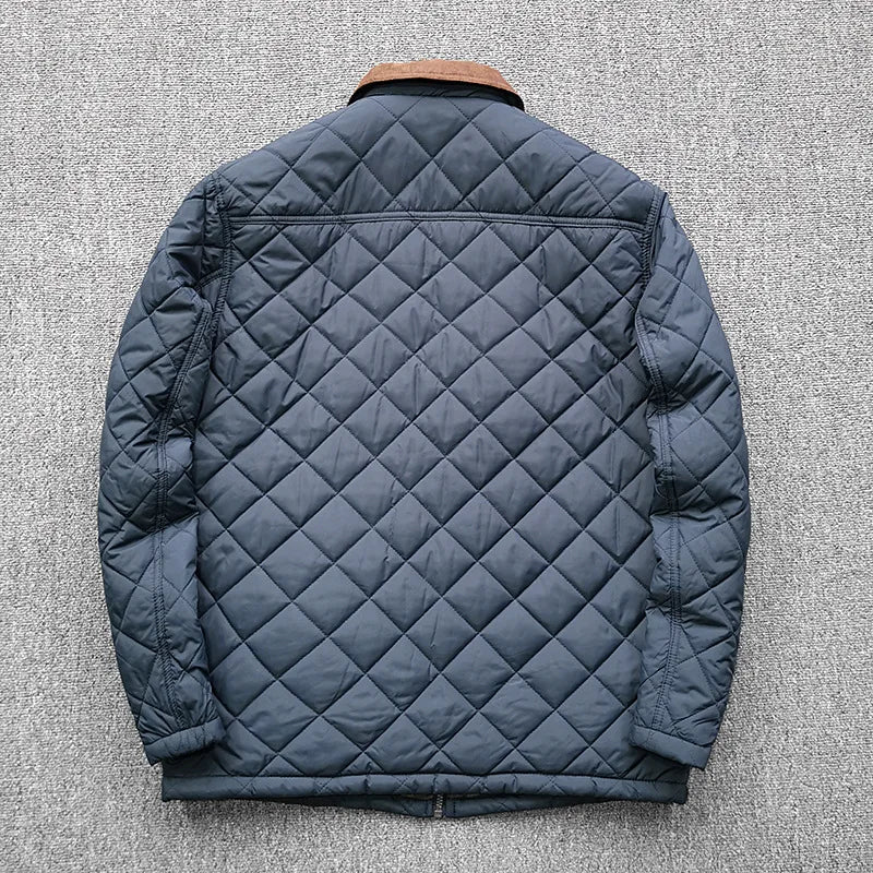 2023 Winter Casual Lightweight Mens Jacket Classic Check