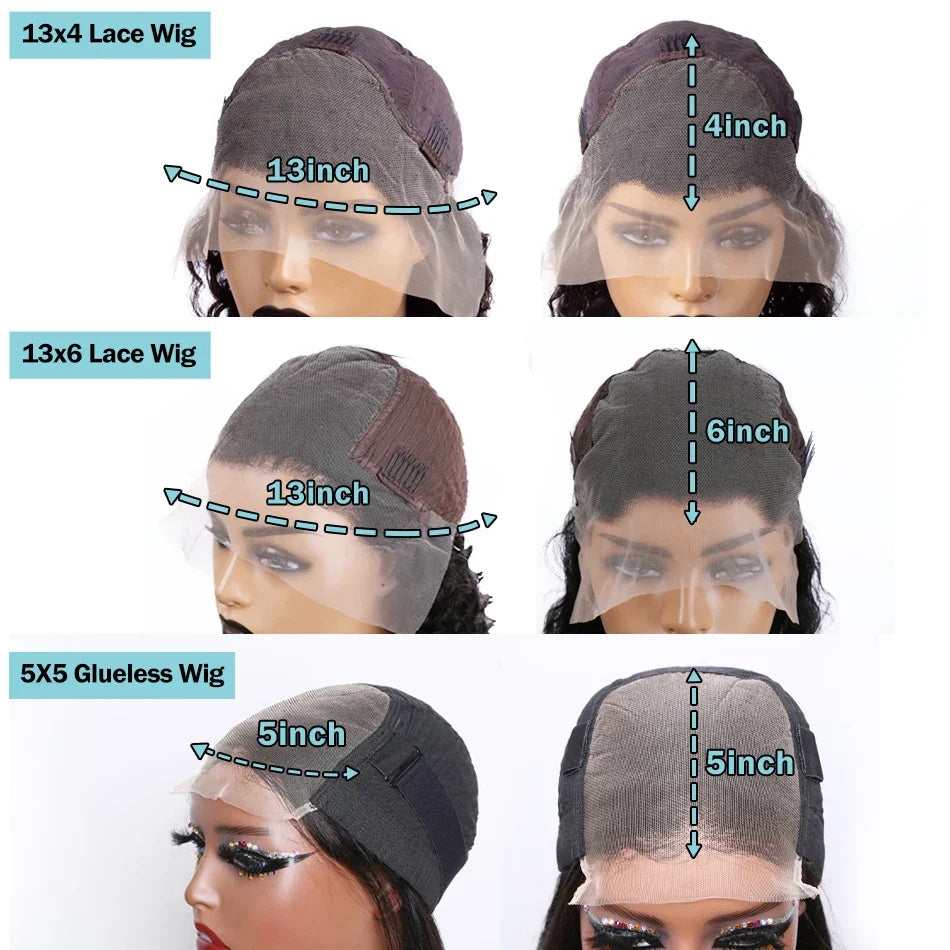 Body Wave 13x4 13x6 HD Transparent Lace Front