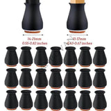 24pcs Silicone Desk Chair Leg Protectors with EVA