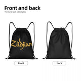 Zildjian Logo Bag Drawstring Backpack Sports Gym Sackpack String Bag for Yoga