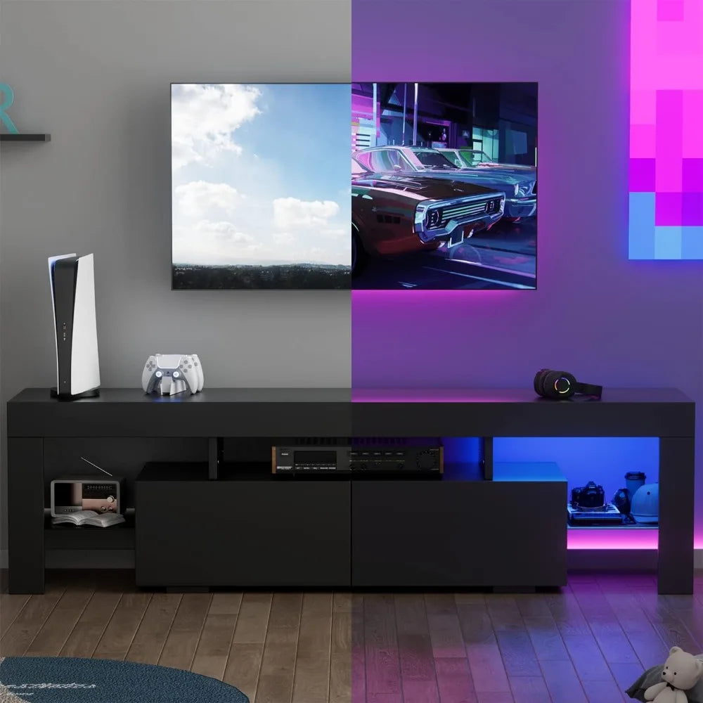 YESHOMY Modern LED TV Stand for Televisions up