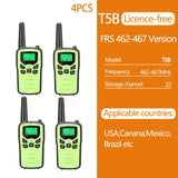 2/4/6 PCS ABBREE Walkie Talkie PMR/FRS UHF Mini
