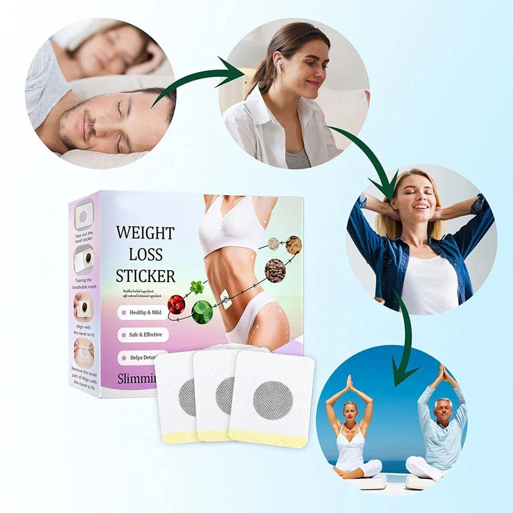 30PCS Fever Paste Slimming Body Sculpting Tight Lazy