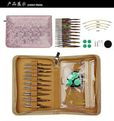 Knitting Needles Removable Ebony Wood 1 Set Crochet