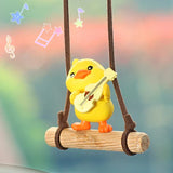 Cartoon Cute animated car accessories Swinging Duck pendant