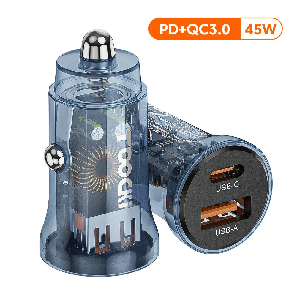 Toocki 45W USB Type C Car Charger Fast