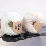 QJH 10PCS 100% Organic Cotton Yarn Pure/Mixed Color
