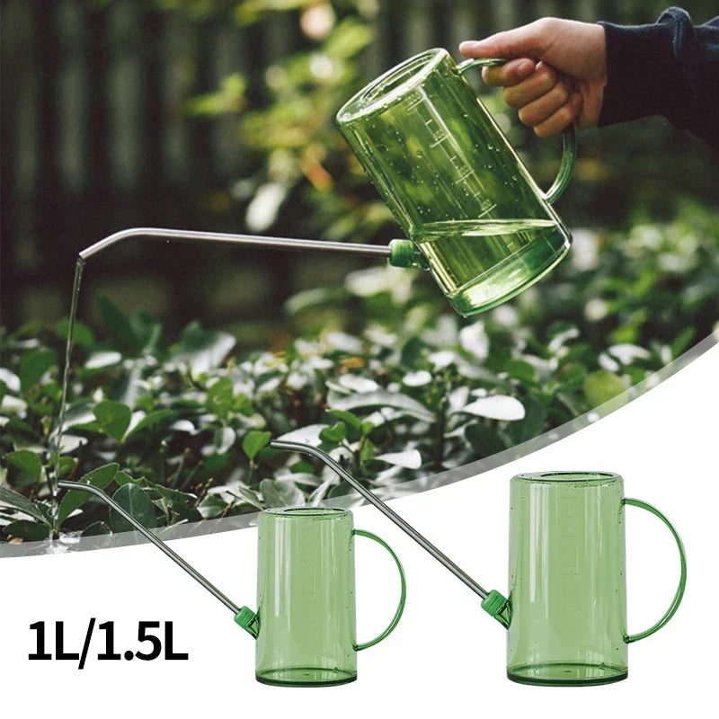 1L1.5L Long Spout Watering Can Plastic Flower Potted