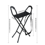 Foldable Elderly Crutch Seat Stool Lightweight Aluminum Alloy