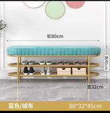 Nordic Shoe Bench Soft Cushion Multifunctional Shoe Rack
