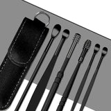 6PCS Stainless Steel Earpick Ear Cleaner Spoon Wax