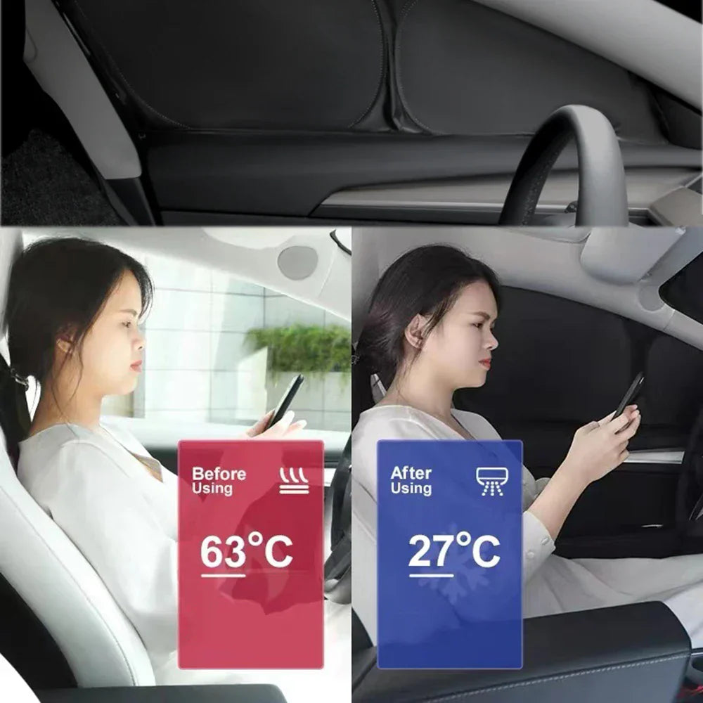 Car Side Window Sunshade Front Rear Windshield Privacy