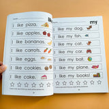 240P kids Alphabet Sentence books In English Practice