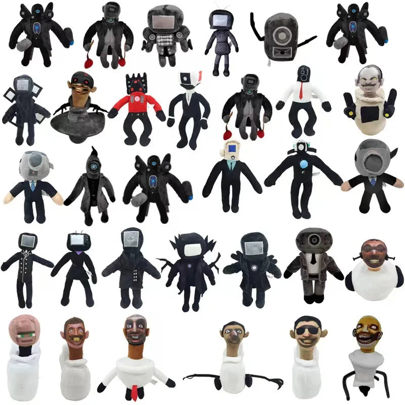 Skibidi Toilet Bosses Titan TV Man Cameraman Plush