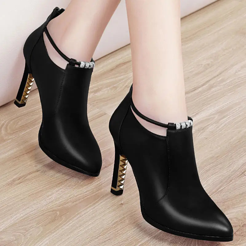 Botas Mujer2019new Winter Boots Women Shallow Round Toe