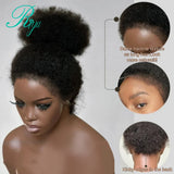 Afro Curly 13x4 Lace Frontal Wig With 4c