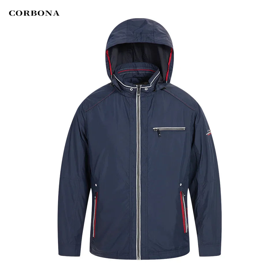 CORBONA 2024 New Men Lightweight Jacket Spring Summer