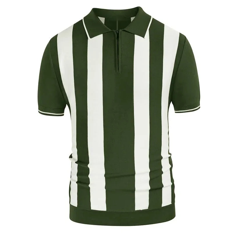 Men's Summer Short Sleeve Polo Shirts Knitted Business