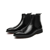 Chelsea Boots for Men Red Sole Pu Ankle